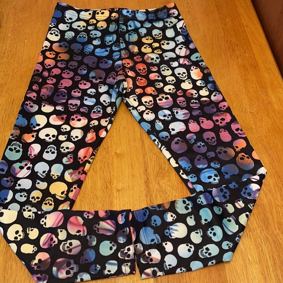 SKULL LEGGINGS SIZE 14 - Picture 2 of 4